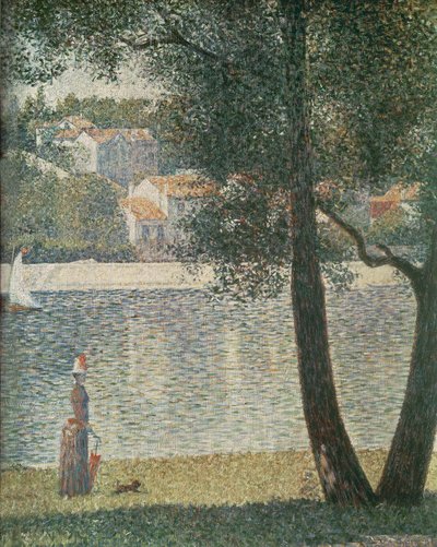 The Seine at Courbevoie, 1885 by Georges Seurat